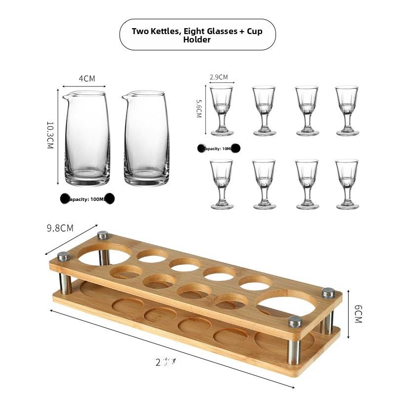 Luxury Small Whiskey Glasses Set Home Use Bullet Cup Pouring Vessel Premium Quality Glassware for Fine Wine And Spirit Tasting