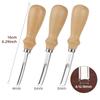 4/6/8mm Leather Edge Beveler Tool, Wide Head Leathercraft Edge Skiving Beveler, Leather Edge Cutting Trimmer, DIY Craft Tool
