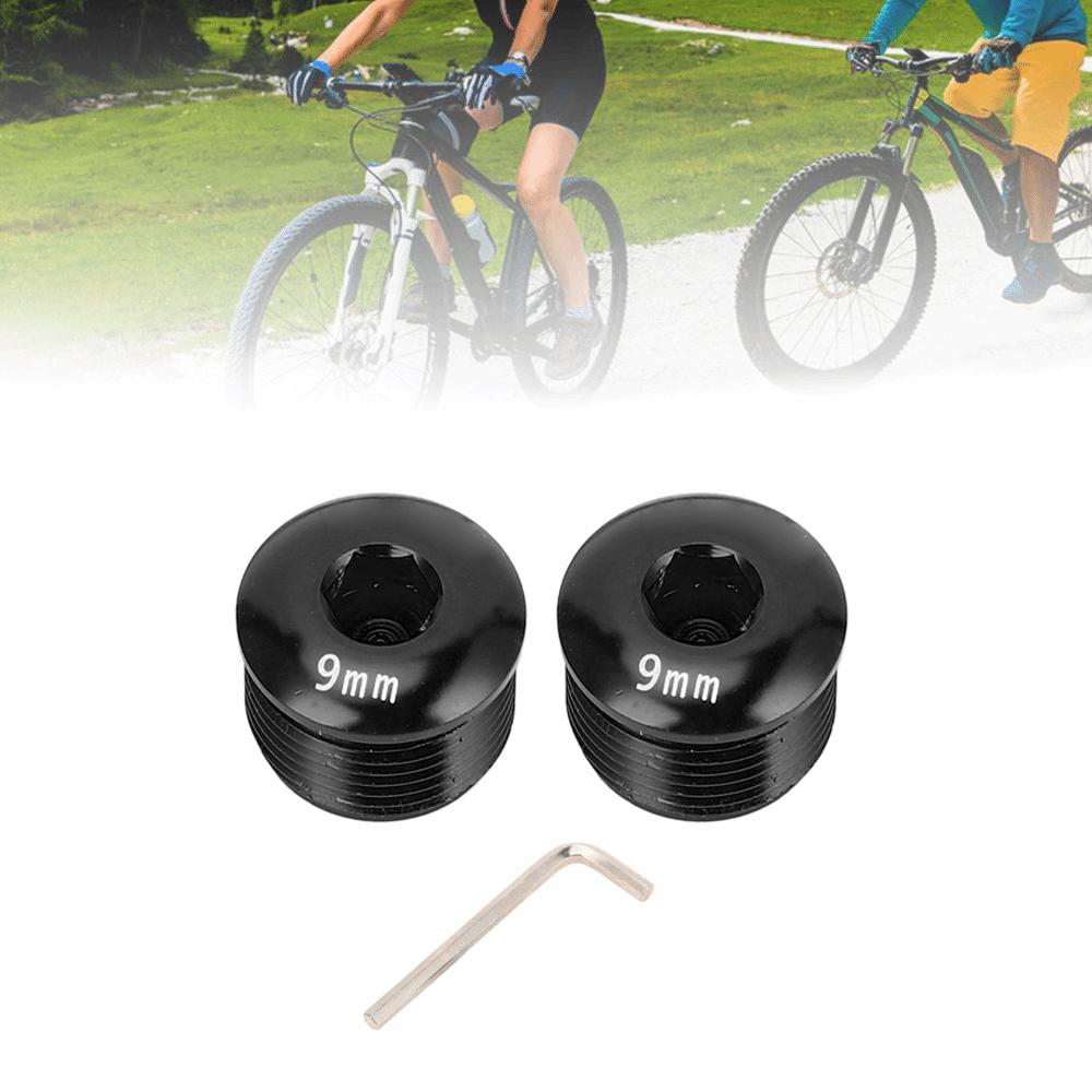 2PCS Aluminum Alloy Cycle Pedal Dust Cover M14 Thread Bike Pedal Screw Cover Bike Pedal Protection