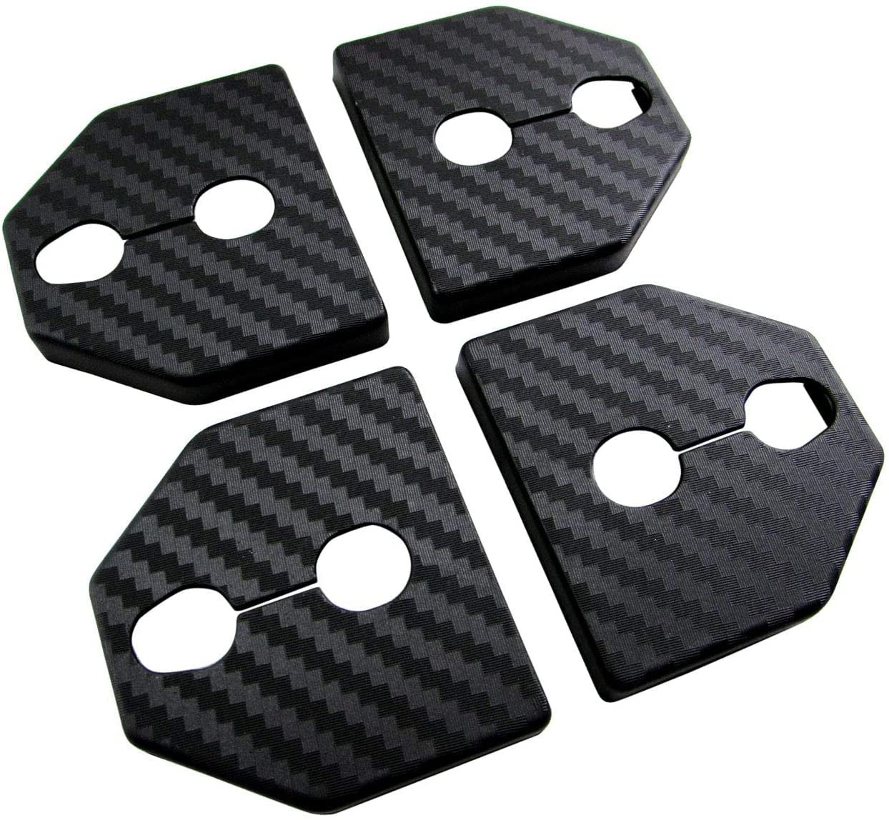 

BRIGHTZ Legacy B4 BN9 Carbon Style Door Striker Cover 4 PC [STRIKER-008-4PC] BN N9