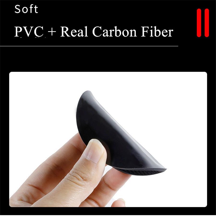 New 2Pcs High Quality Non-slip Elastic Durable Real Carbon Fiber Car Auto Water