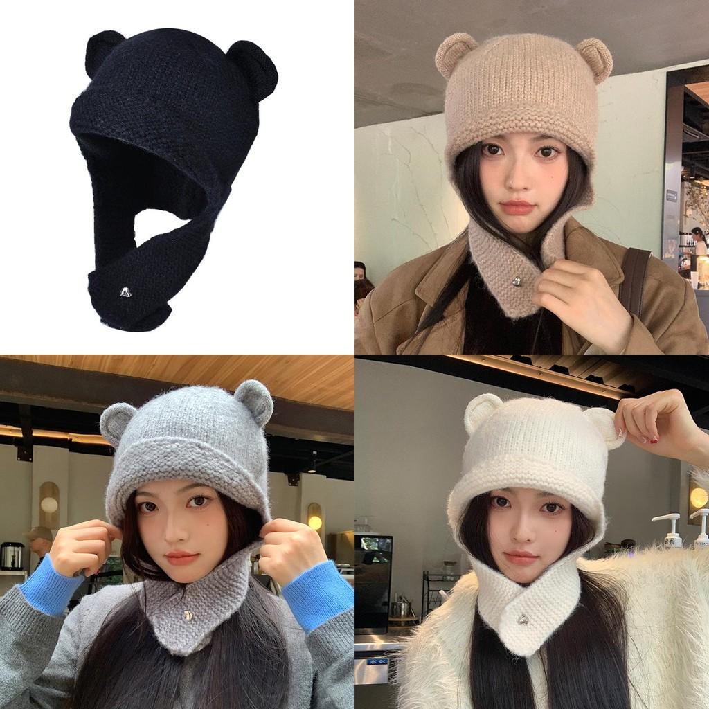 Adorable Polar Knit Hat With Breathable Acrylic Material And Cozy Fit For Autumn And Winter
