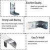 4Pcs Silver Metal Vertical Blind Mounting Brackets Replacement Hardware for Interior and Exterior Zebras Roller Shade