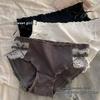 Sweet Lace Antibacterial Women's Elegant Cotton Mid-Waist Bow Briefs
