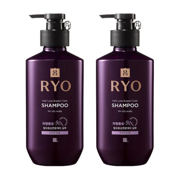 RYO Nutrition 9EX Hair Loss Care Oily Shampoo 400ml x2