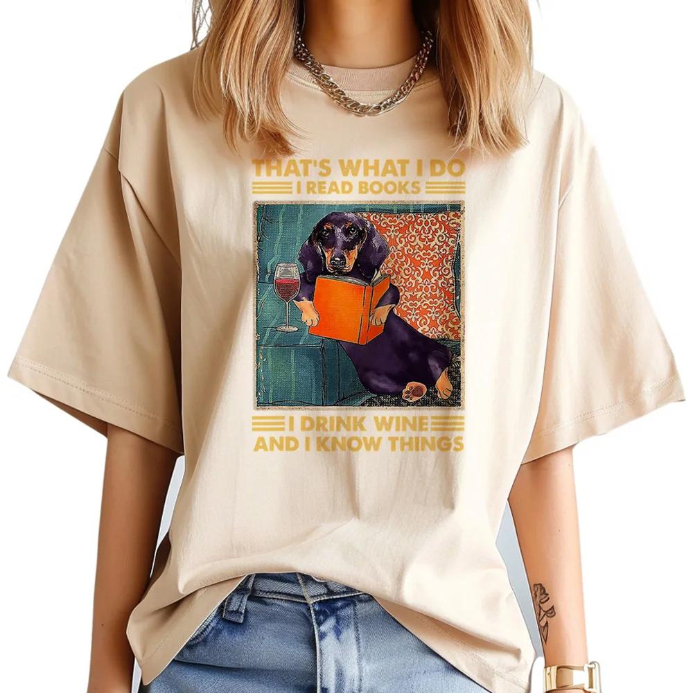 Dachshund Dog Printed Summer T Shirts Graphic Casual Streetwear Short Sleeve Creative Comfoetable Soft Summer T-shirt
