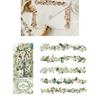 10Pieces Flower Border Sticker Flower Decorative Sticker Scrapbooking Sticker for Journal Planner Photo Frame Packaging