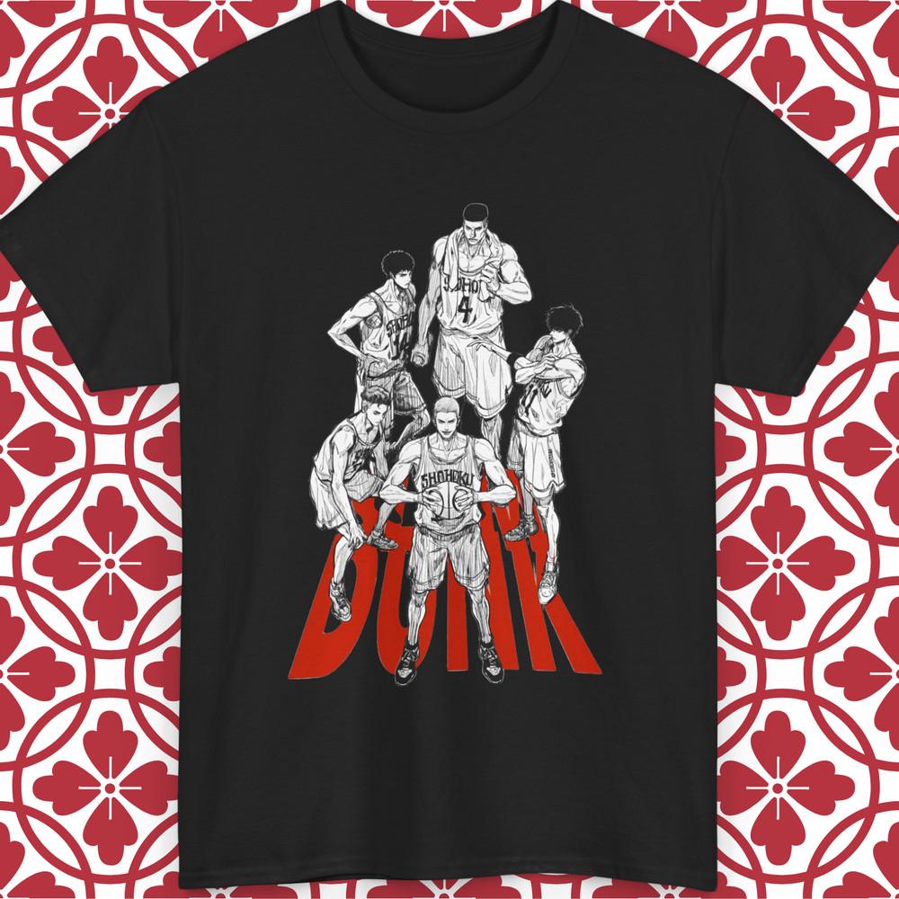 

Slam Dunk T-Shirt Slam Dunk Basketball Anime Hanamichi Ryota Rukawa Sport Manga S