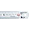 Shinwa Sokutei Stainless Steel Straight Ruler, 30cm, JIS Class 1, Red Numbers, 14028