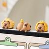Computer Monitors Decoration Cartoon Capybara Animal Figurines Toy for Computer Screens Keyboards Dashboards Decors