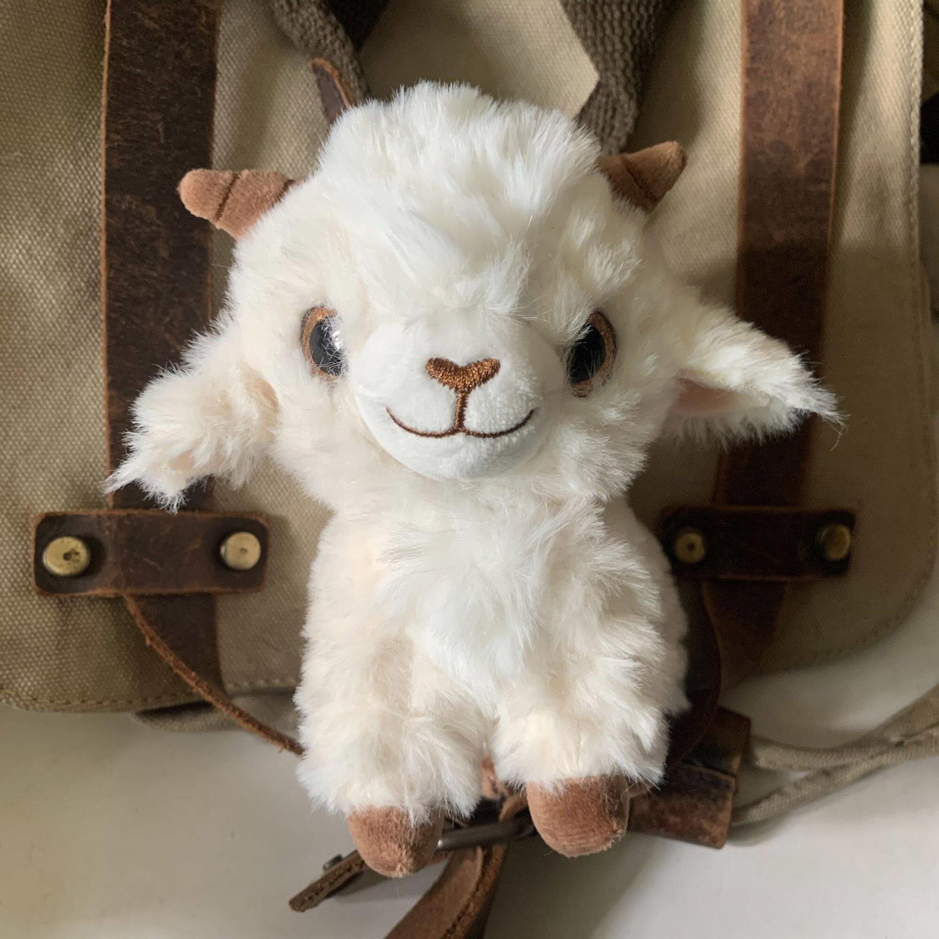 Charming Cartoon Lamb Plush Doll Pendant - Trendy Sheep Baa Backpack Charm Toy