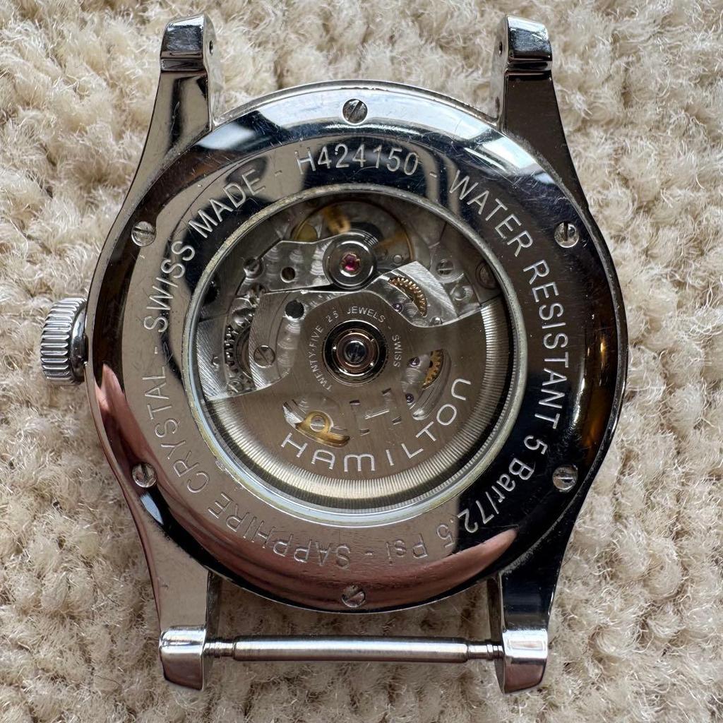 Used HAMILTON H42150 automatic watch black