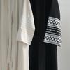 Abaya Brodée pour Femmes Musulmanes Robe Dubaï Cardigans Longs Décontractés Amples Kaftans Islamiques Robe Ouverte sur le Devant Longueur Maxi