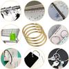 24 Pack Curtain O-Rings Multifunctional Purpose Decorative Metal Shower Curtain Rings Rustproof Iron Bath Drape Loop Smooth