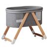 Portable Foldable Crib: Movable Baby Bed, Splicing Design for Newborns.
