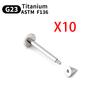 10 Stück Augenbrauen Piercing Schmuck Labret Lippenstecker G23 Titan Septum Piercing Nasenring C-Stab Körperschmuck Für Frauen