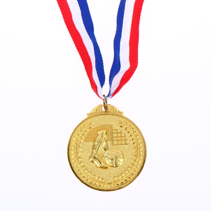 6.5Cm Medal Sports Rewards With Neck Ribbon Metal Winner Medals Competition Award Football Medal For Talent Show Party Race