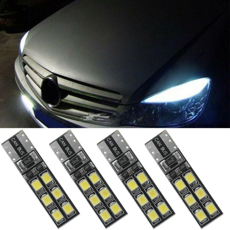 Auto LED Lichter Auto 4 Stück Fehlerfrei Augenbraue DC12V T10-12SMD-2835 Glühbirnen