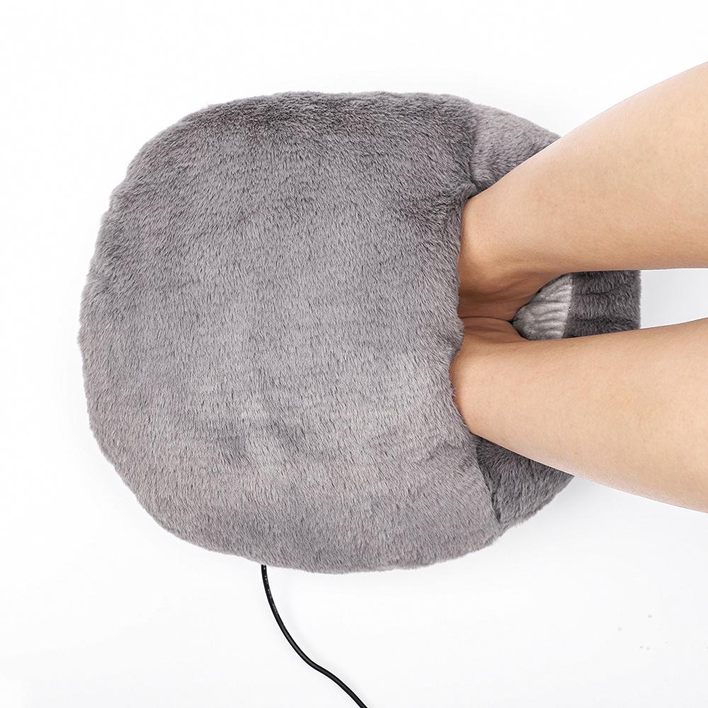 Plush Electric Foot Warmer: USB-Powered Heated Winter Shoes for Cozy Feet