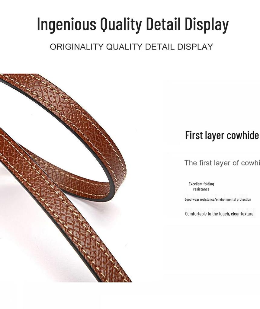 Axelrem med läderspänne för Dumplingväska - Hålfri, 0,9 cm*1,2 cm