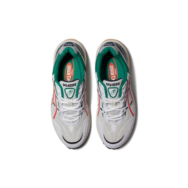 Asics Gel-1090 Fabric Synthetic Leather Fashion Retro Sports Low-Top Lifestyle Shoes Unisex Shoes White Gray 1203A243-020