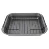 Nonstick Roaster with Rack Carbon Steel Heat Resistant Rectangular Roasting Pan Oven Baking Tray
