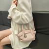 2026 New Leather Vegetable Basket Handbag Women's Niche Design Cloud Dumpling Bag Pendant Shoulder Bag Messenger Bag
