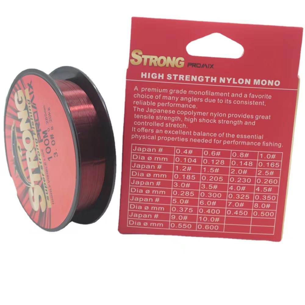 100m transparent nylon sea fishing line sub nylon line 1 2 3 4 5 5 No. No. No. No. No. (No. - 100m)