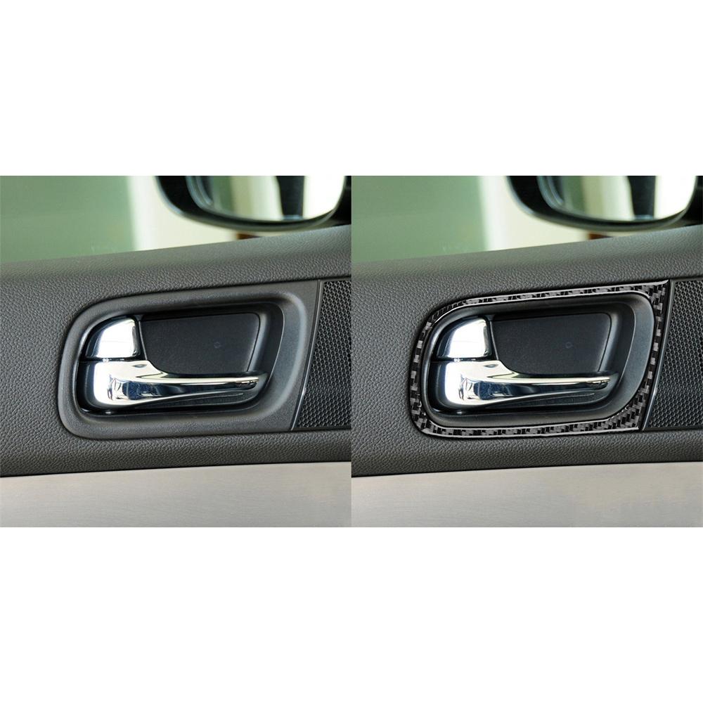 Real Carbon Fiber Car Interior Door Handle Cover Trim For Infiniti G37 2007-2013