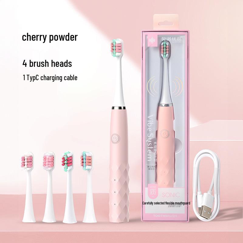 Beinuo Smart Sonic Electric Toothbrush for Adults - Soft Bristles & Rechargeable
