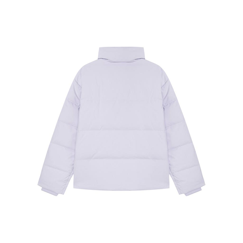 FILA Fleece Lined Full Zip Stand Collar Warm Water Resistant Stain Resistant Commuter Business Long Sleeve Puffer Jacket F51M449904F-PR