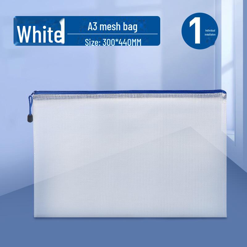 Large Capacity Transparent Waterproof File Bag for 8K Drawing and A3 Storage