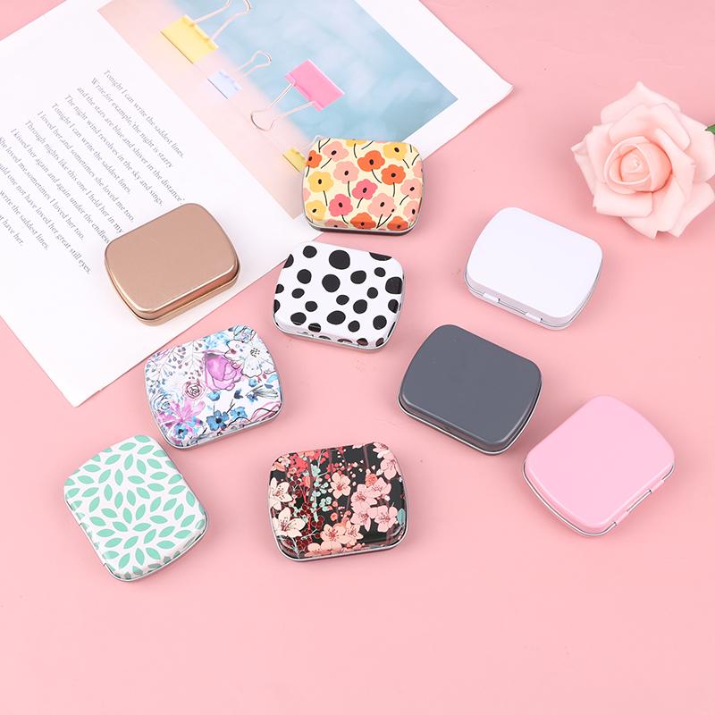 Petite Boîte Métallique Vide à Clapet Rangement Boîte à Pilules Organisateur Pour Bonbons Clé