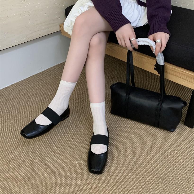 Flat-bottomed Retro Single Shoes Fairy Shoes 2025 New Summer Ballet Shoes with Skirts Mary Jane Shoes