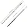 2Pcs Double-Ended Nail Polish Removal Tool Set Cuticle Pusher Dead Skin Removal Multi-Functional Manicure Tool