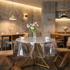 Clear Round Tablecloth Plastic Table Protector Waterproof Oil-Proof Table Cover PVC Table Cloth for Round Table Home Parties