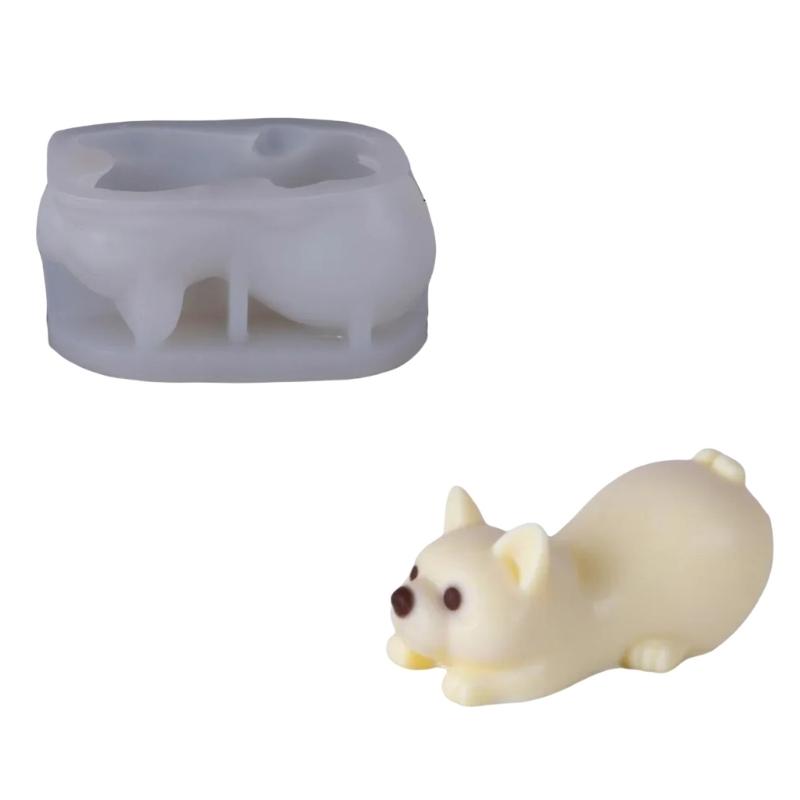 

Lovely Dog Shape Baking Molds Food Safe Silicone For Ice Creams Puddings Crafting Easy Release Handmade Treats 1
