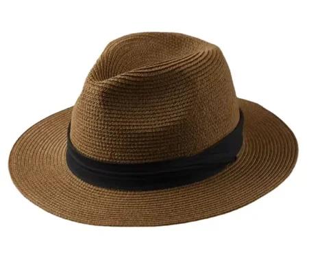 XL Großer Kopf 63CM Sommer Strand Geflochtene Sonnenhüte Herren Damen Übergröße Jazz UV UPF 50+ Sonnenschutz Reise Panamastrohhüte Unisex