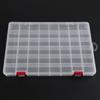 Transparent 48 Grids Plastic Fishing Tackle Box Lures Bait hooks Connector Storage Case Container Organizer Collection Tools