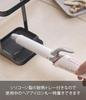 Yamazaki Tower Hair Iron Stand with Heat-Resistant Tray, Black, Approx. 10.5 X 10.5 X 16.5 Cm, Tower Hair Iron Holder 5063