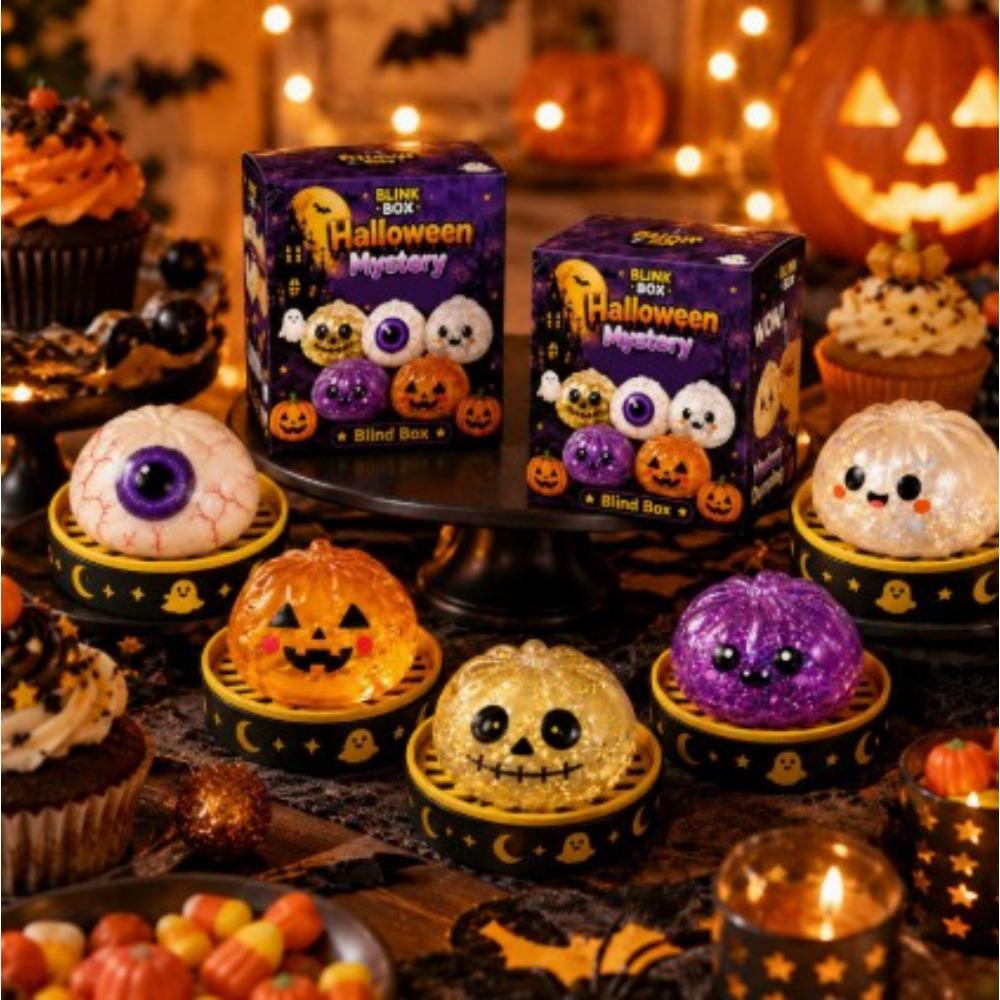 5.5cm Halloween Themed Creative Decompression and Kneading Toy That Can Be Kneaded, Squeezed, and Released As A Small Gift