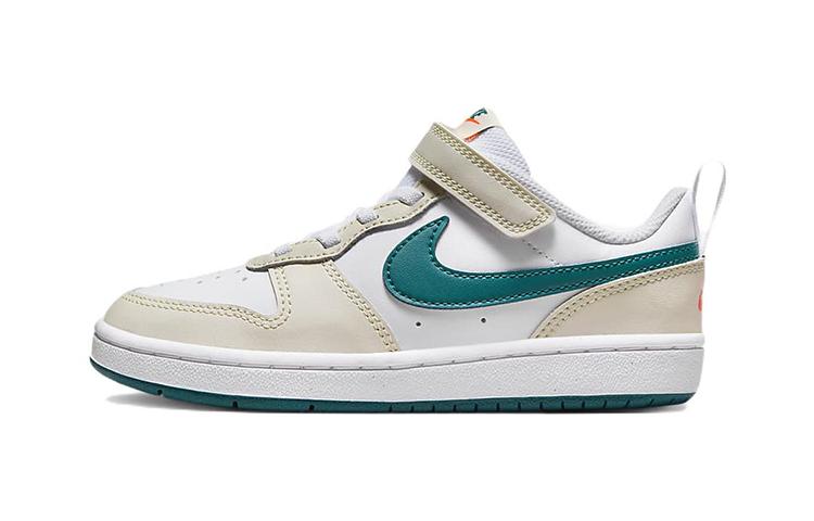 

Nike Court Borough 2 Low Comfortable Low top Kids Skateboarding Shoes White Green Children Aged 3 7 Years Old BQ5451-017 28