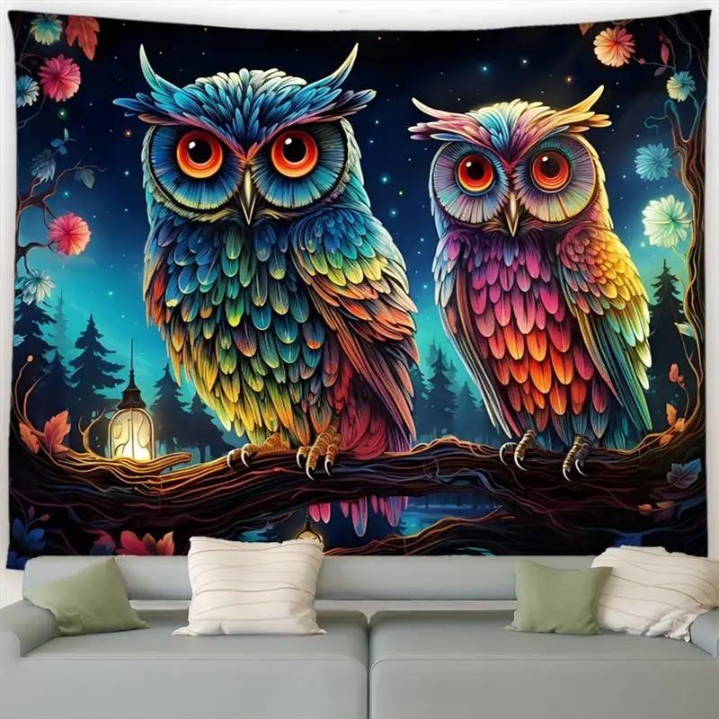 

Креативный Сова Декоративный Гобелен Домашняя Стена Гостиная Офис Декоративный Гобелен 100x75cm