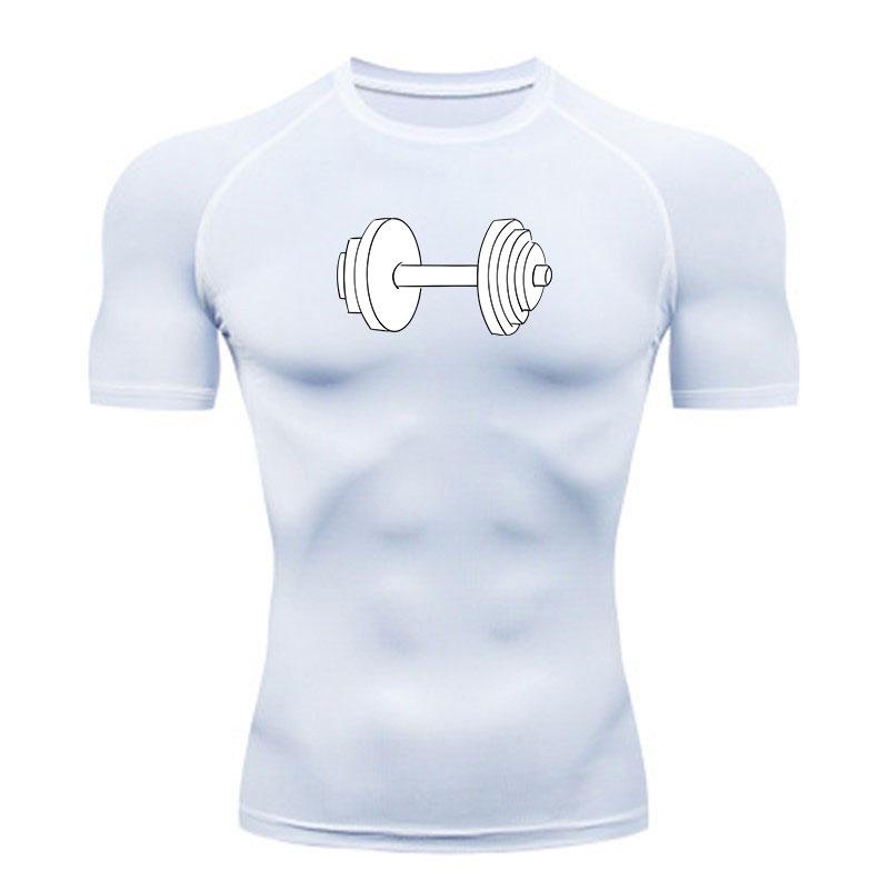 Men's Quick Dry Compression Sport T-Shirt, Workout Fitness G