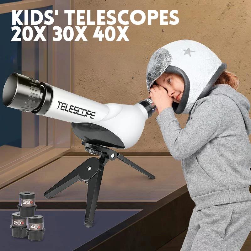 HD Детский Астрономический Телескоп Монокль с Несколькими Окулярами Образовательная Игрушка Подарок для Детей белый