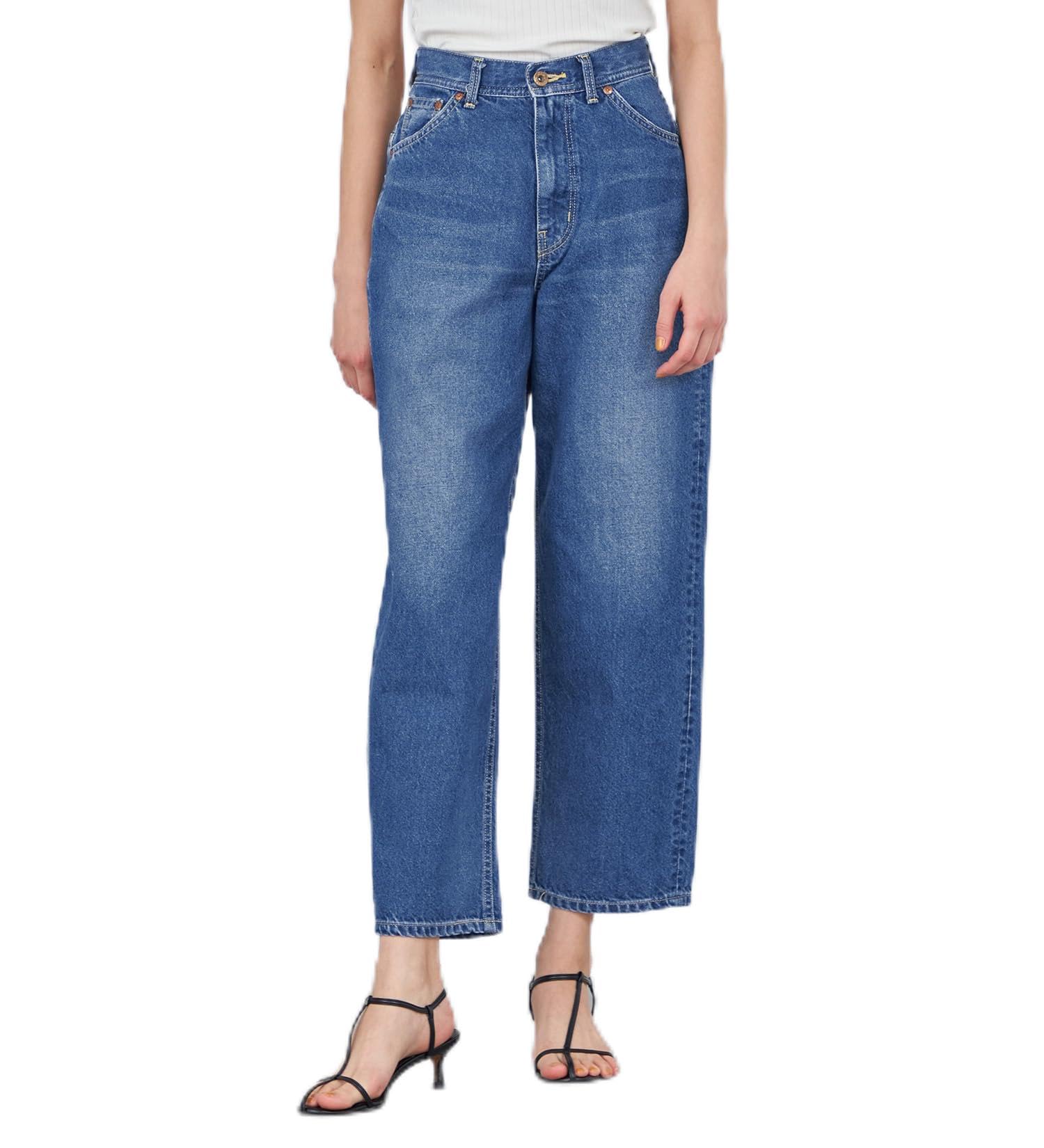 Lee Cowboy Denim Wide Pants Women s blue S синий