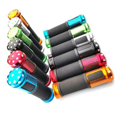 1 Pair Aluminum Alloy Bicycle Grip Cover Mountain Bike Non-slip Wear-resistant Bicycle Accessories