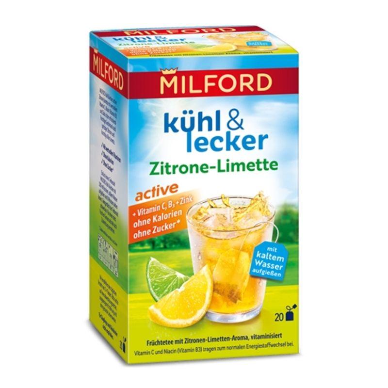 Milford Cool & Tasty Lemon-Lime Fruit Tea, 20 Pack