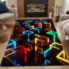 Colorful 3D Cubes Pattern Carpet for Living Room Bedroom Bedside Floor Mat Sofa Table Area Rugs Home Decor Large Size