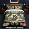 Witchcraft Theme Custom Text Or Name 3Pcs Bedding Set,1 Flat Sheet & 2 Pillowcases Personalized Home Bedding